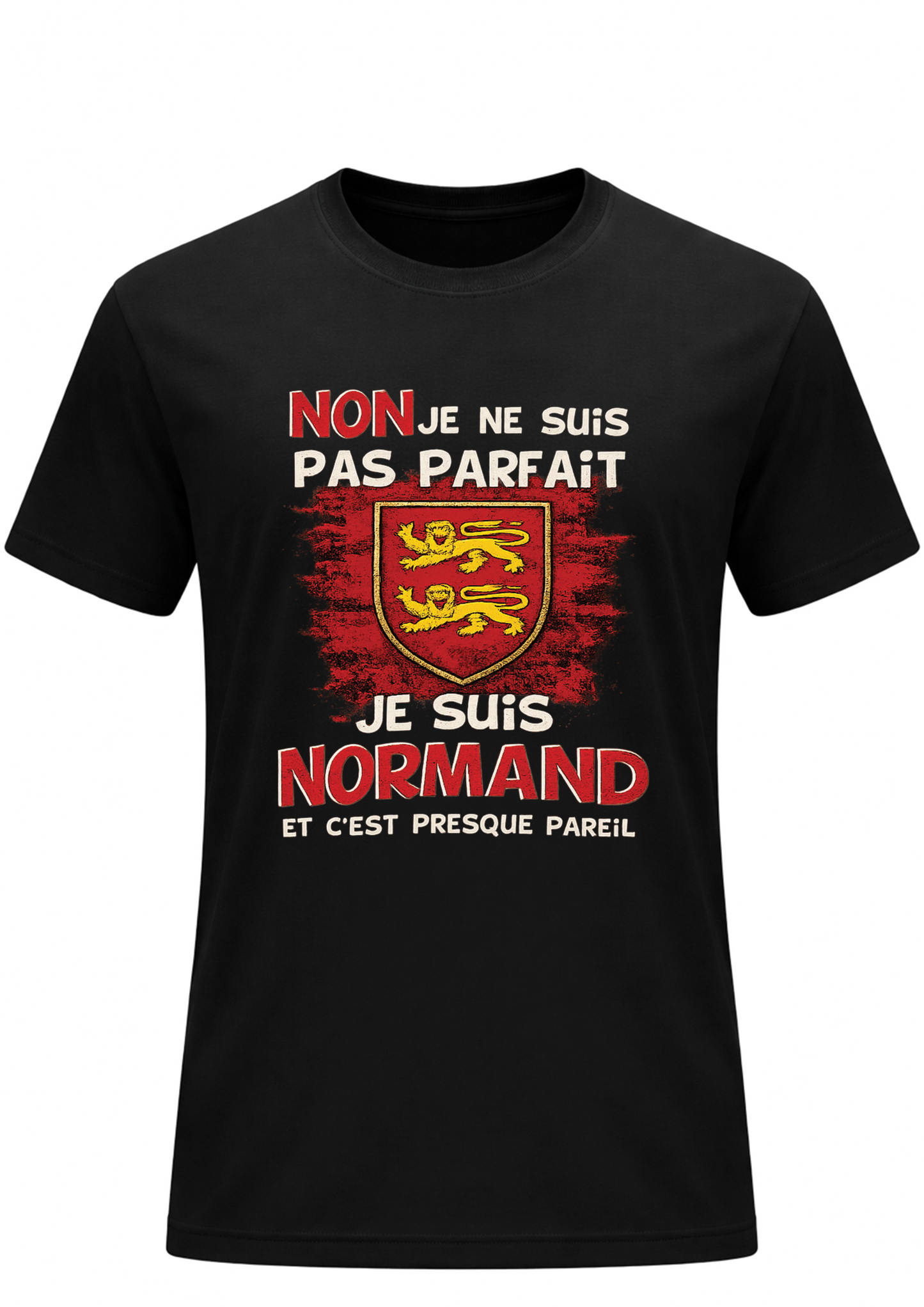 T-shirt Humour Normand - Pas Parfait Mais Normand | Le Tshirt de la Manche