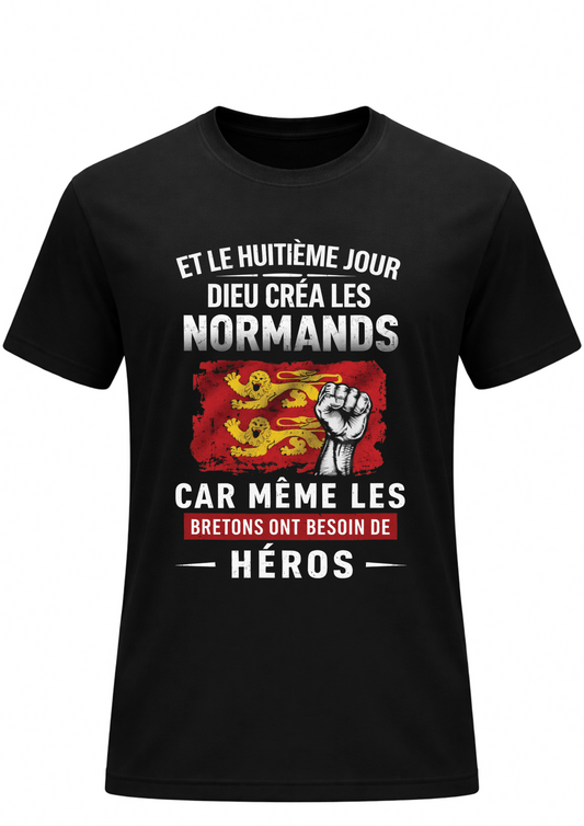 T-shirt Humour Normand - Bretons et Héros | Le Tshirt de la Manche